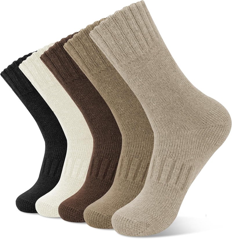 YSense Wool Socks for Women, Winter Boot Socks Stocking Stuffers Gifts for Women Warm Crew Hiking - Image 1